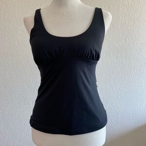 NWT Prana Black Mallorca Tankini Quick Dry SwimTop UPF 50+ Women’s Size XS